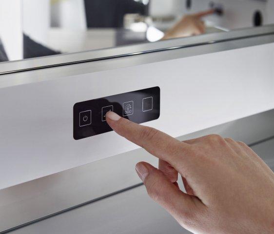 Actual product image Emco asis evo Illuminated mirror cabinet, surface mounted model, 3 doors, 1600 mm