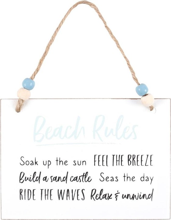 Produktbild Something Different Hängeschild Beach Rules