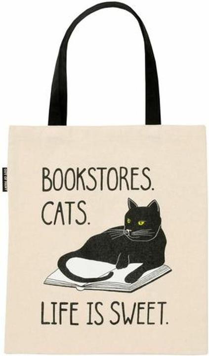 Actual product image Bookstore Cats Tote Bag