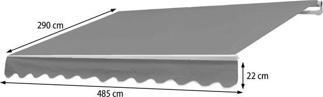 Actual product image Swisshandel24 Cover for awning, folding arm awning replacement cover sun protection, 5x3m - polyester terracotta (4.85 m)