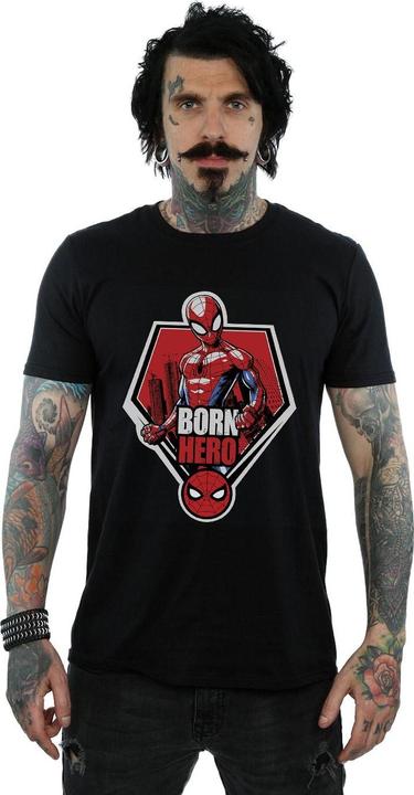 Actual product image Mens Spider-Man Born Hero T-Shirt (S)