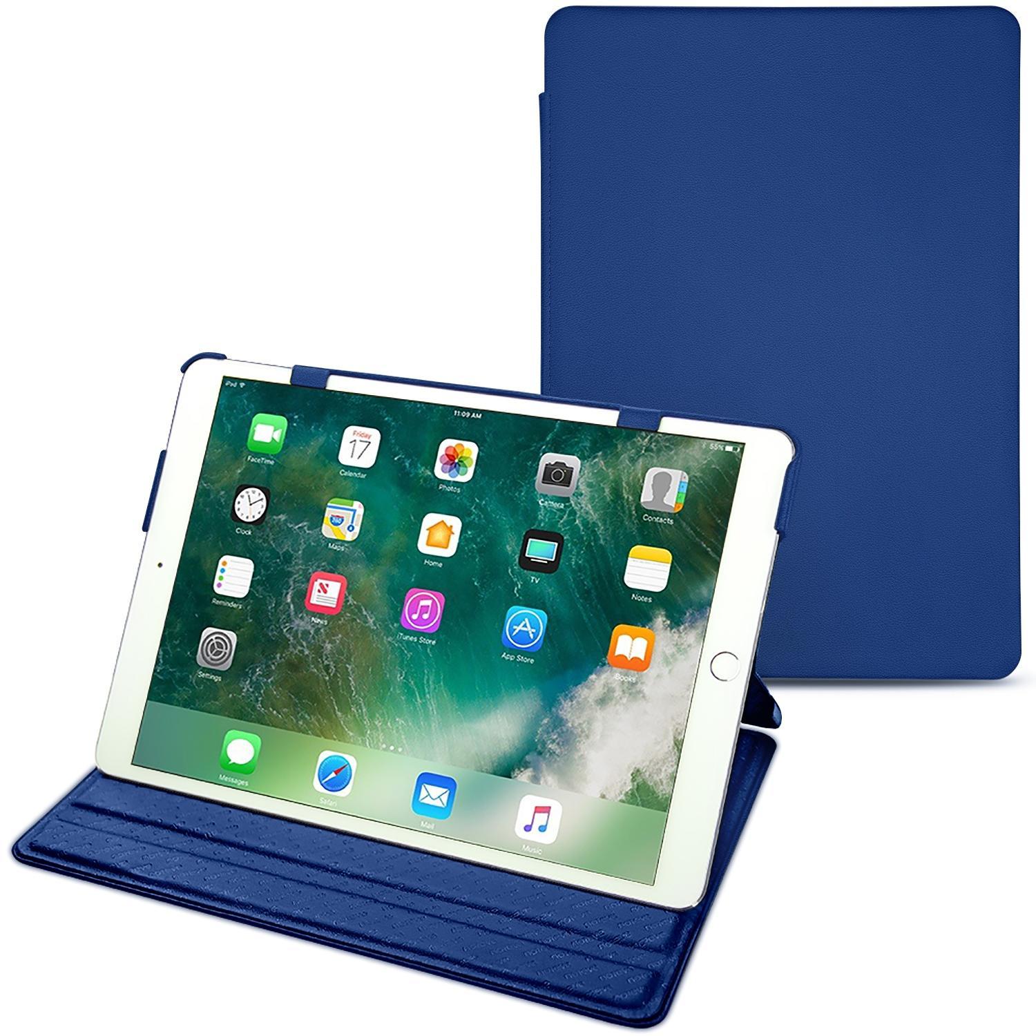 Thumbnail - Noreve Lederschutzhülle horizontal (iPad Air 2019 (3. Gen)), Tablet Hülle, Blau
