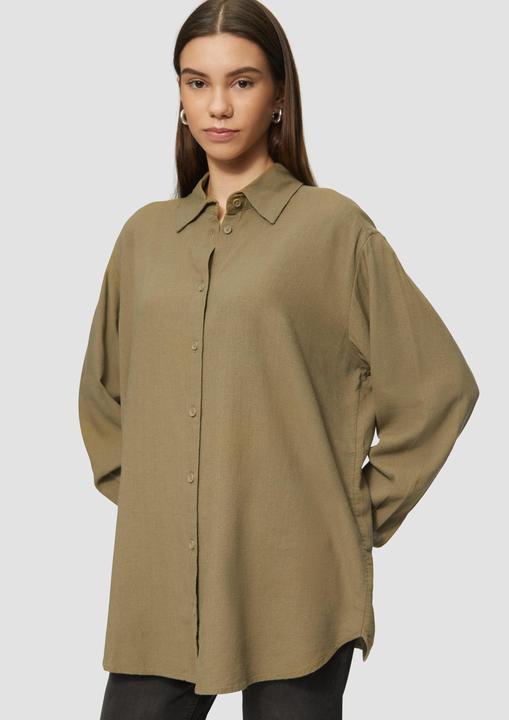 Actual product image S.Oliver Bluse Lange Hemdbluse aus Viskose-Leinenmix (44)
