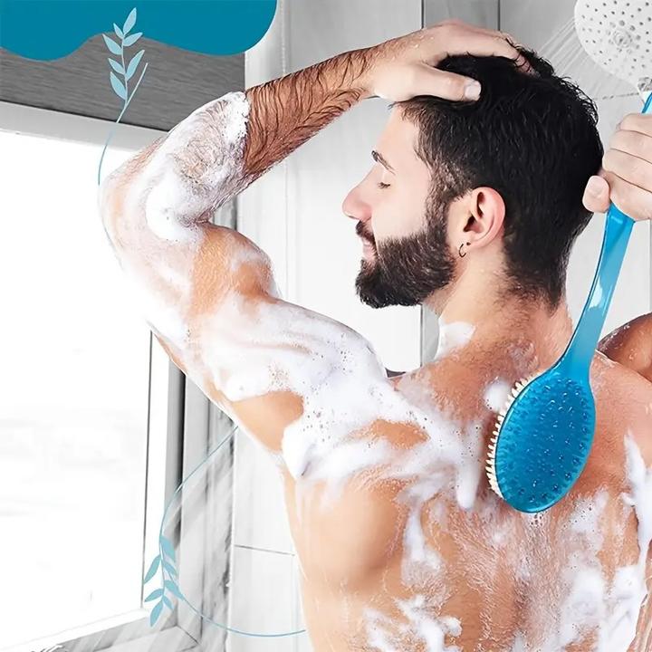 Produktbild ASMI 2in1 Duschbürste mit langem Griff, Rückenbürste
