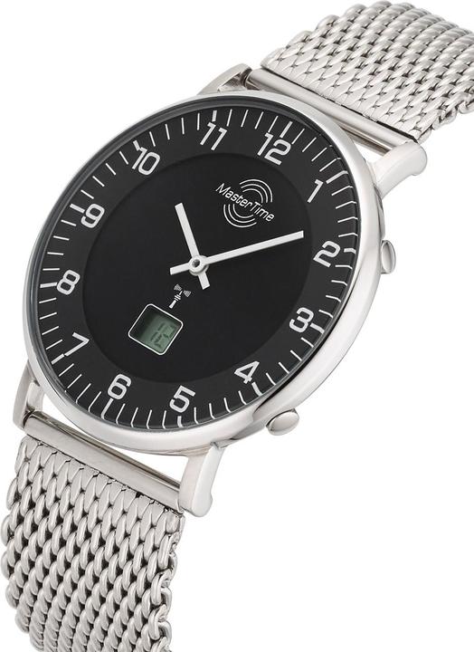 Actual product image Master Time MTGS-10557-22M Radio Advanced Series Men 42mm 5ATM (Analogue wristwatch, Rotatable bezel, Radio-controlled clock, 42 mm)