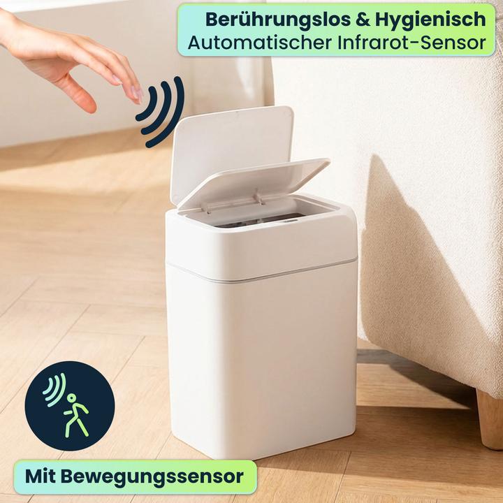 Image du produit Ideoon Premium Sensor Set de poubelles, 12L & 16L, Poubelle automatique avec capteur de mouvement (12 l)