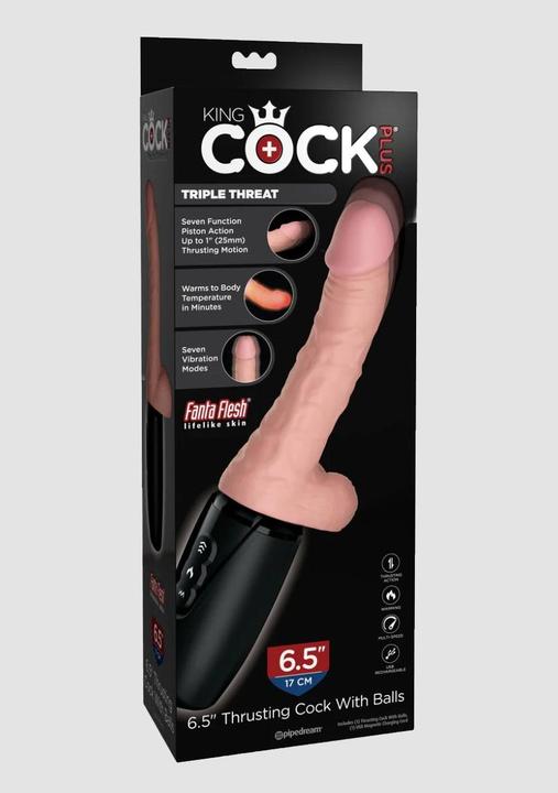 Actual product image Doc Johnson KCP 6,5 Thrusting Cock with Ba