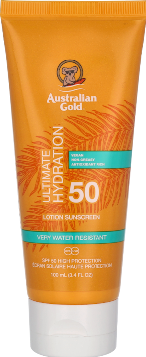 Actual product image Australian Gold Ultimate Hydration Sunscreen Lotion (Sun cream face, SPF 50, 100 ml)