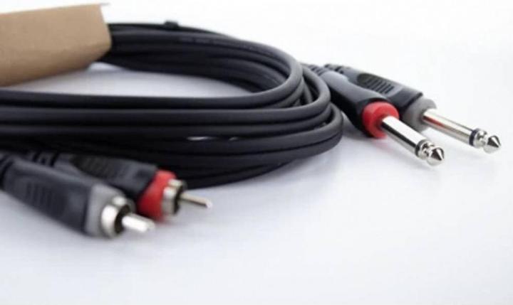 Actual product image Cordial 2in1 (3 m, 6.3mm jack cable, Cinch Cables)