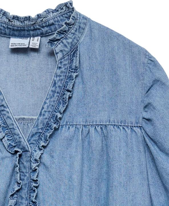 Image du produit Vero Moda VMROSA Kurzes Kleid Jeanskleid (S)