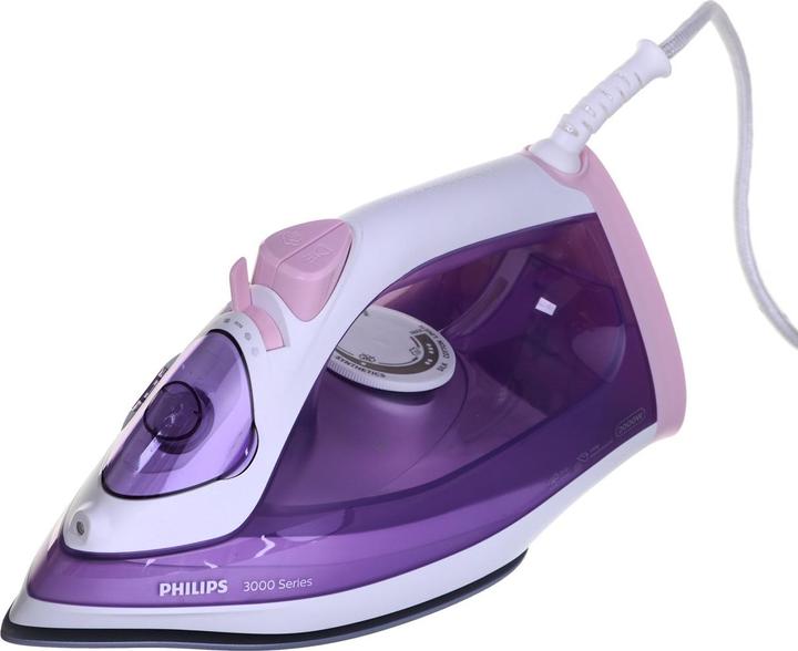 Actual product image Philips 3000 series DST3010/30 iron steam iron ceramic soleplate purple (2000 W, 140 g/min)
