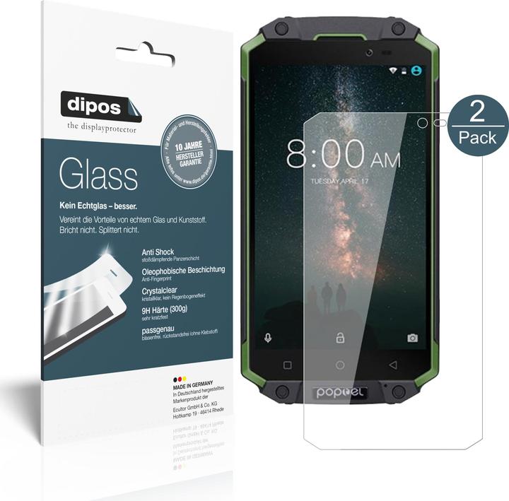 Actual product image Dipos Screen Protector Anti-Shock (2 Piece, Poptel P9000 Max)