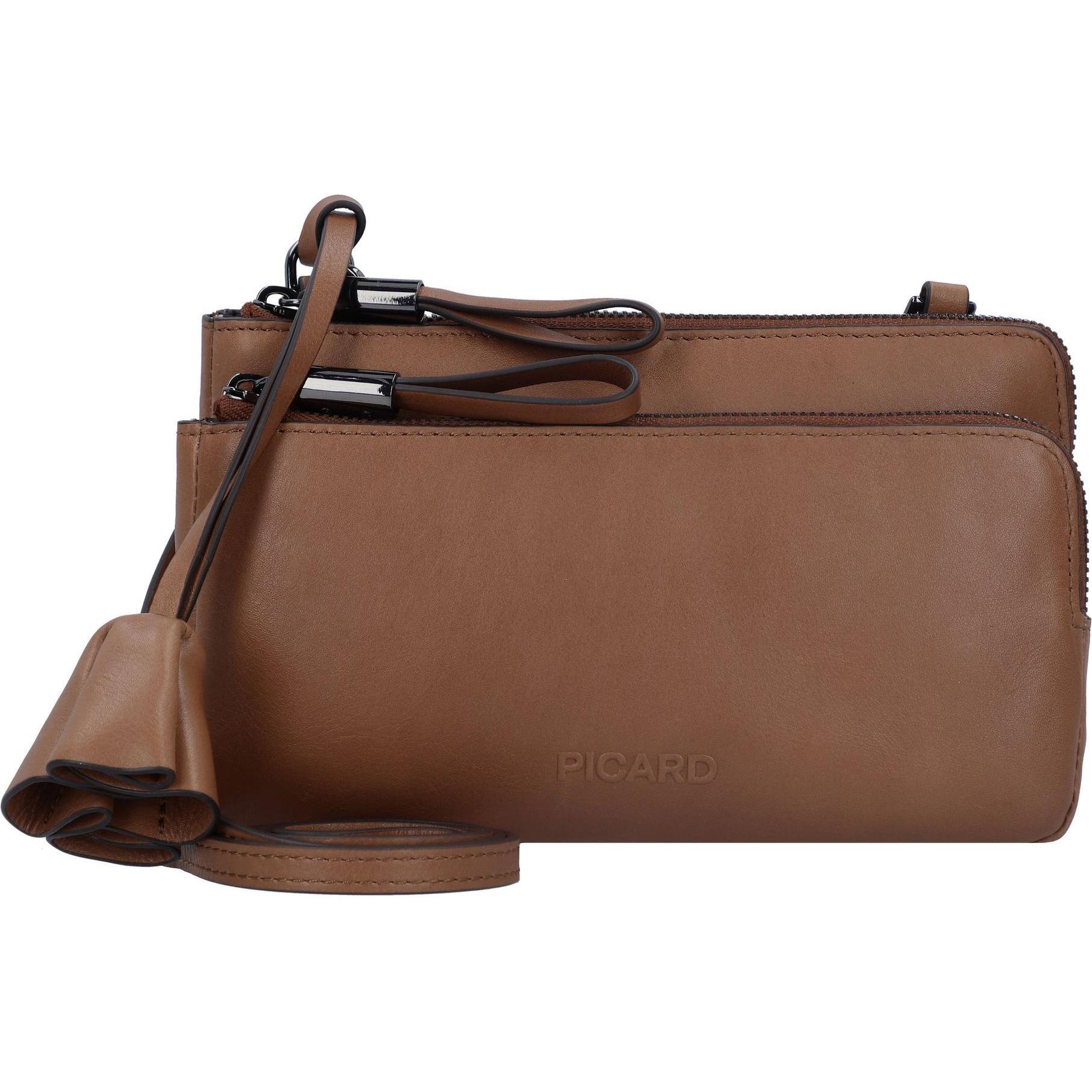 Picard, Handtasche, Bella Umhängetasche Leder 20 cm, Braun