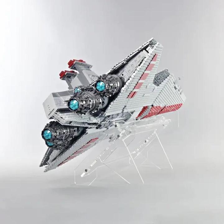 Actual product image iDisplayit Acrylic stand 2 in 1 for LEGO® 75367 SW Venator-class Republic Attack Cruiser