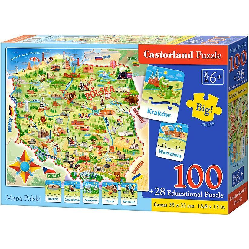 Castorland Castor Bildungskarte Polish (100 Teile)