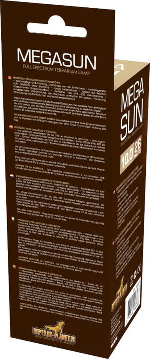 Actual product image Reptiles-Planet Mega Sun UVB 10.0 (UVA, UVB)