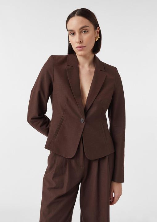 Produktbild Comma Indoor-Blazer Taillierter Crop-Blazer aus Leinenmix | x Füsun Lindner (34)