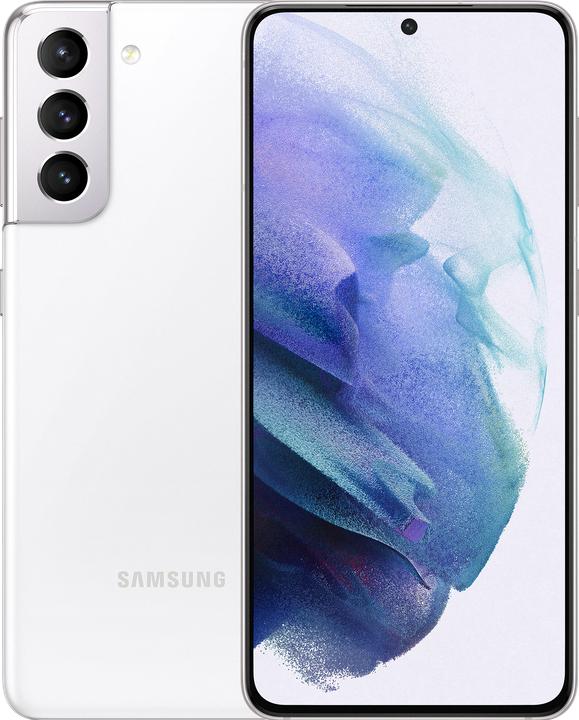 Samsung Galaxy S21 (128 GB, Phantom White, 6.20", Dual SIM, 5G)