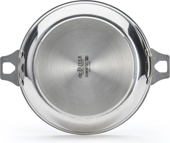 Produktbild de Buyer Twisty Bratpfanne ohne Stiel Induktion (24 cm, Bratpfanne, Edelstahl)