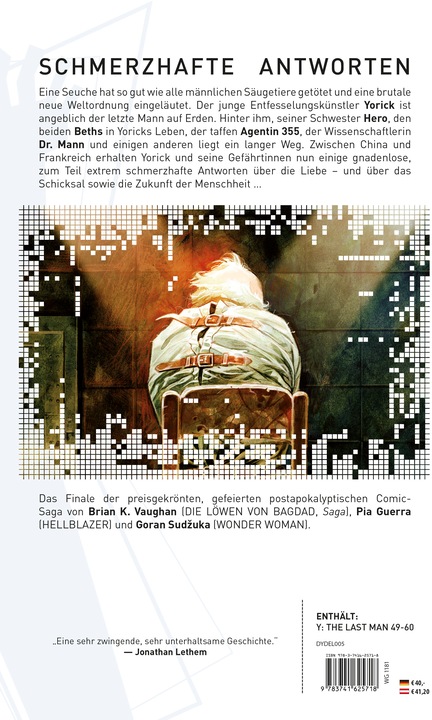 Immagine prodotto Panini Y: The Last Man (Deluxe Edition) (Tedesco, Pia Guerra, Brian K. Vaughan, Sudzuka Goran, 2022)
