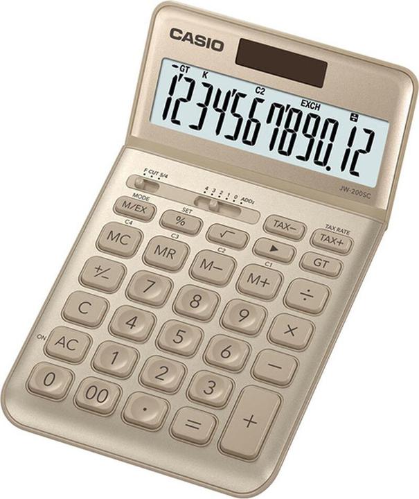Produktbild Casio Taschenrechner JW-200SC-GD Gold Kunststoff