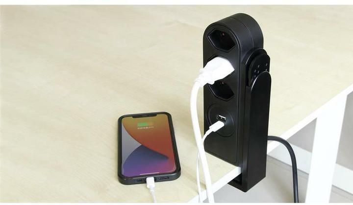 Image du produit Steffen Clamp (5x, Type 13, USB-A, USB-C, 1.50 m)