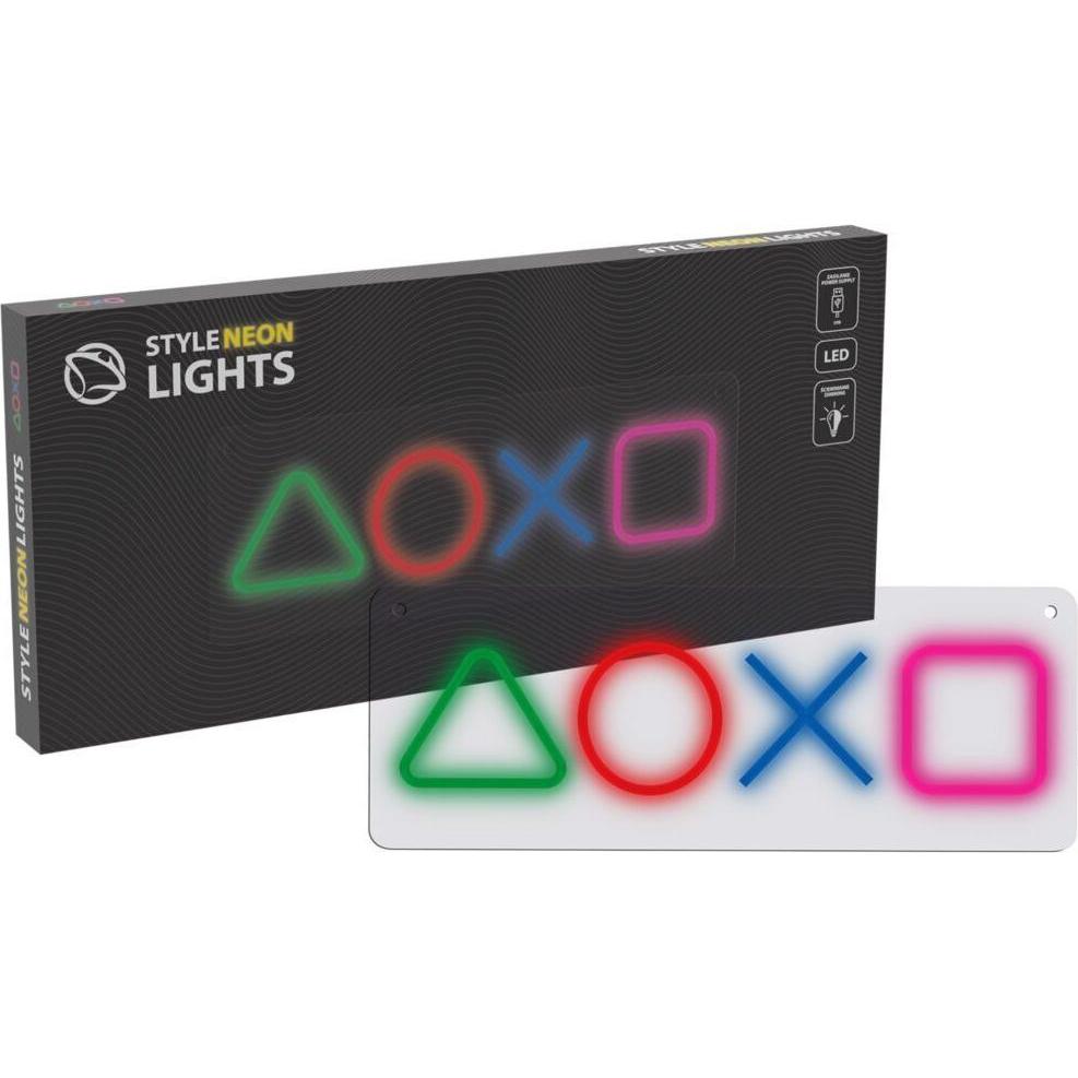 Manta, Striscia LED, SNL111MT Style Neon Lights Gaming Symbols (Multicolore, 40 cm)