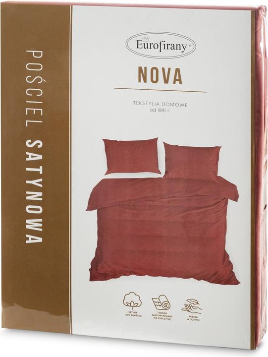 Immagine prodotto Eurofirany Set di biancheria da letto EUROFIRANA NOVA in raso di cotone di alta qualità, monocolore, 220 x 200 (Copripiumino, 220 x 200 cm)