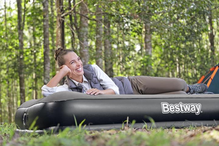 Image du produit Bestway Matelas gonflable 2 places Queen Tritech avec pompe USB intégrée 2,03 m x 1,52 m x 36 cm