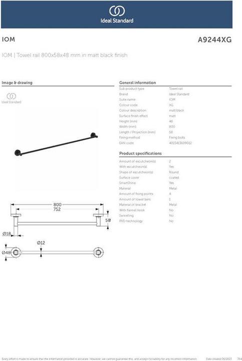 Actual product image Ideal Standard Iom