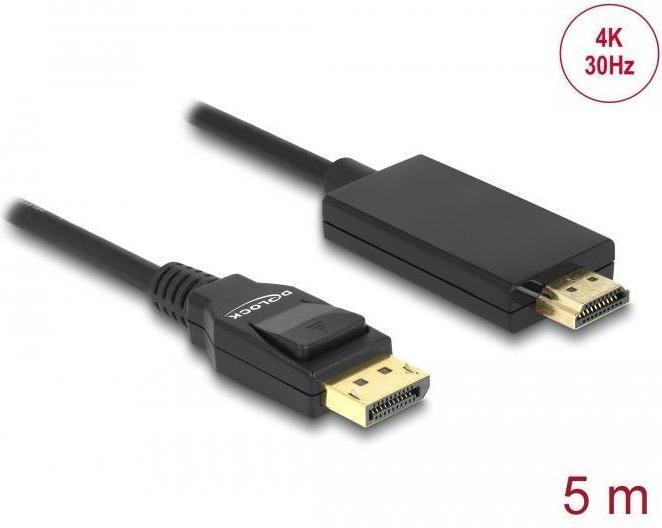 Produktbild Delock DisplayPort — HDMI (Typ A) (5 m, DisplayPort, HDMI, 2.0)