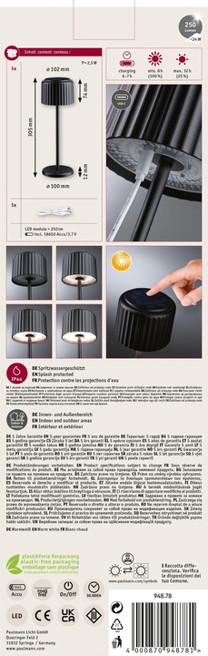 Produktbild Paulmann Else (250 lm, IP44)
