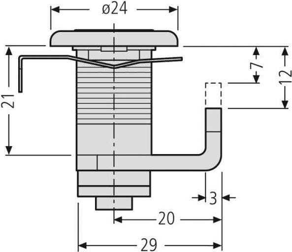 Image du produit Renz Serrure à cylindre 97-9-95062 448 avec 2 clés (Clé à cylindre)