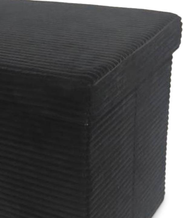 Productafbeelding Domoletti Pouf Maeo, black, 38 cm x 38 cm x 38 cm