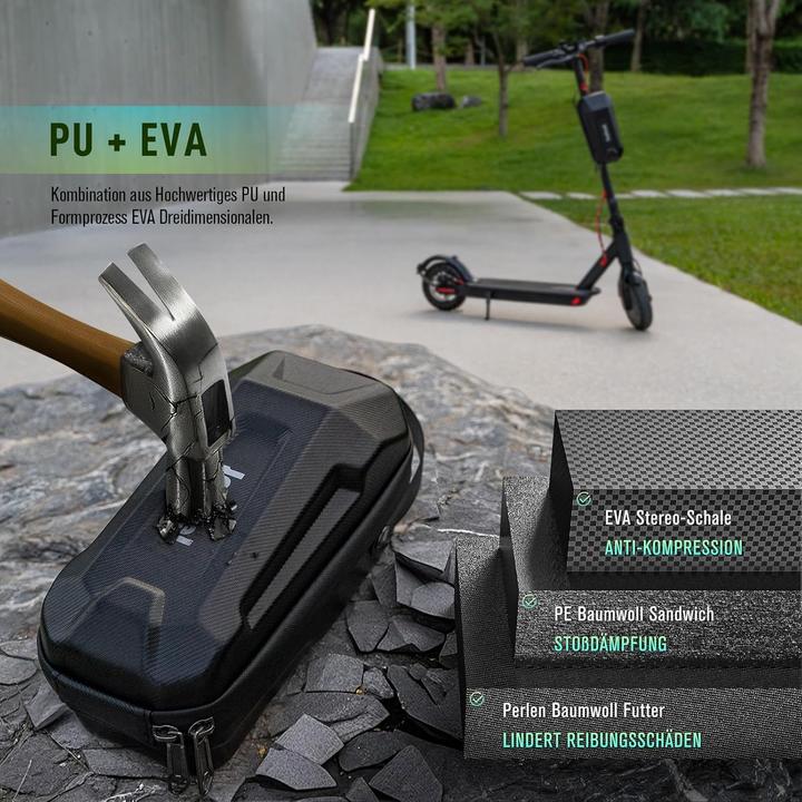 Image du produit Jeebel Sacoche pour scooter électrique et kit antivol pour vélo