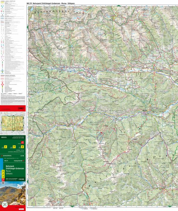 Produktbild Naturpark Zirbitzkogel-Grebenzen, Wander-, Rad- und Freizeitkarte 1:50.000, freytag & berndt, WK
