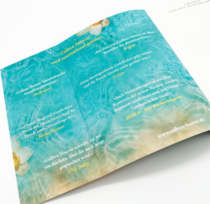 Image du produit It starts with us – Nur noch einmal und für immer (Allemand, Colleen Hoover., Katarina Ganslandt, Anja Galić, 2023)