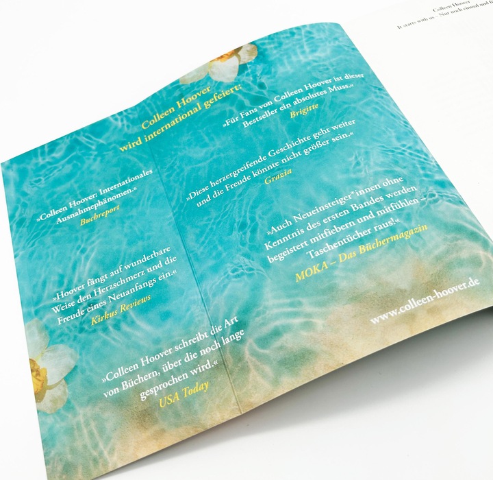 Actual product image It starts with us – Nur noch einmal und für immer (German, Colleen Hoover., Katarina Ganslandt, Anja Galić, 2023)