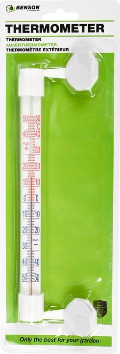 Immagine prodotto Benson Garden Aussenthermometer mit Saugnapf weiss 21 cm