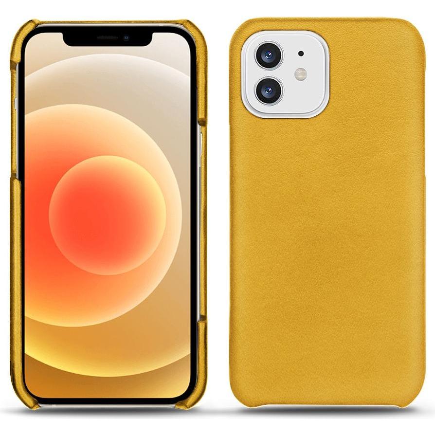 Noreve Lederschutzhülle (Apple iPhone 12), Smartphone Hülle, Orange