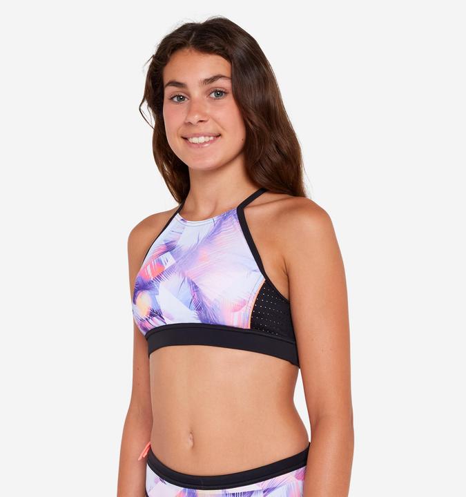 Produktbild Olaian Bikini-Oberteil Surfen Mädchen Bustier 900 Baha rosa (140)
