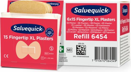 Actual product image Söhngen Refill for SALVEQUICK, 6 packs of fingertip plasters, 15 each, pack of 6. (6 x)