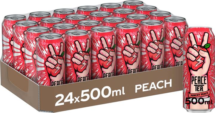 Actual product image Peace Tea Punchy Peach (24 x 50 cl)