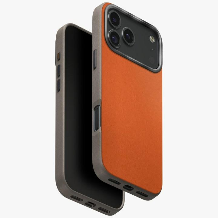 Immagine prodotto Uniq Lyden DS Case for iPhone 17 Pro Max Magclick Charging Orange/Gray (Apple iPhone 17 Pro Max)
