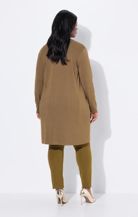 Actual product image Ulla Popken Long Pocket Open Front Cardigan Sweater (46, 48)