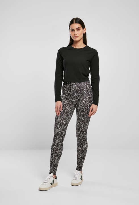 Actual product image Urban Classics Ladies Soft AOP Leggings (XS)