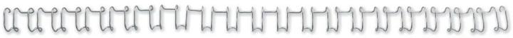 Produktbild GBC Binderücken Draht, 12 mm, 21 Ringe, silber