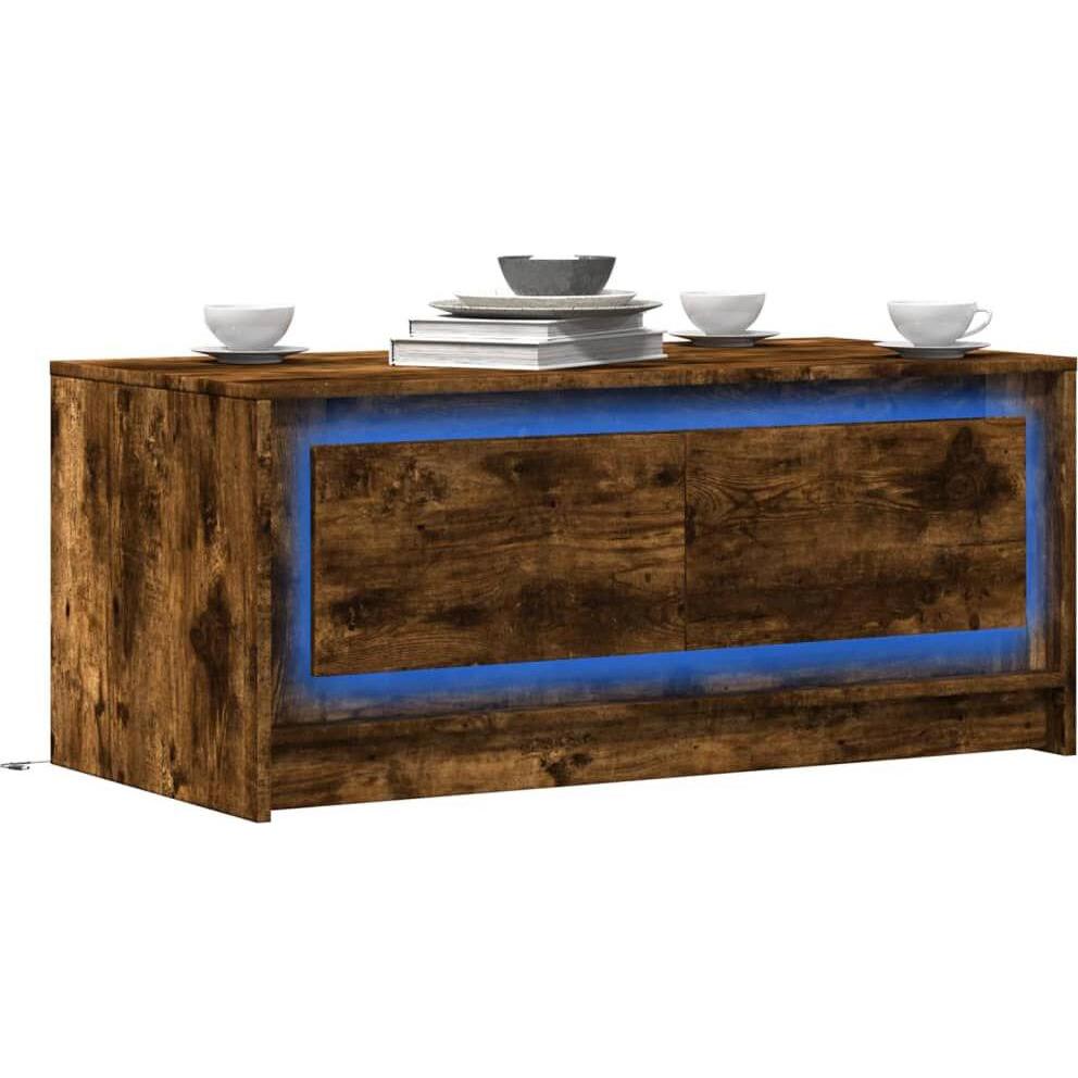 VidaXL, Couchtisch + Beistelltisch, Leonelle (100 x 50 x 43.5 cm)