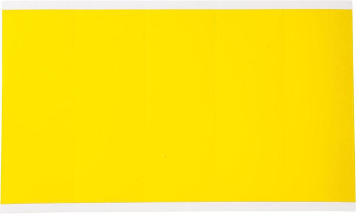 Actual product image Brady 3460-BLANK, B-499, nylon fabric, without labelling, black on yellow, 44 x 127mm, font height