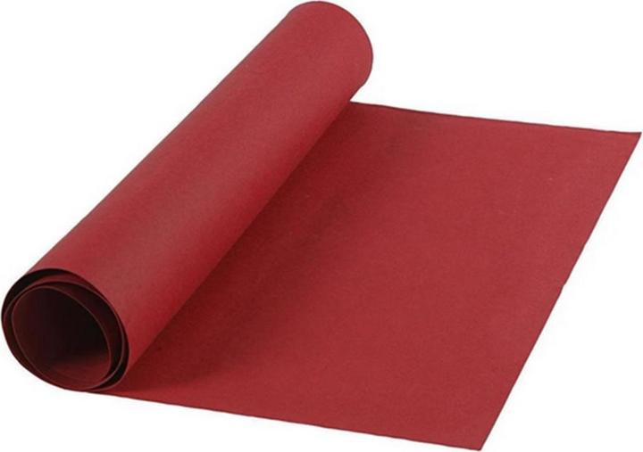 Creativ Company Lederpapier Rolle, 350 g, 1 Stück, Rot